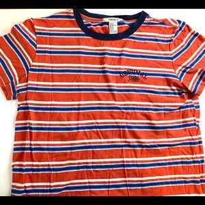 Red, Blue, White, Striped T-Shirt